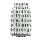 4 Medicines Women's Pencil Skirt Sage - Sweetgrass - Tobacco - Cedar