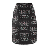 Wabanaki Double Curve Women's Pencil Skirt