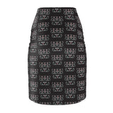 Wabanaki Double Curve Women's Pencil Skirt