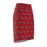 Warrior on Horseback Women's Pencil Skirt