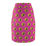 Women Warrior Print Pink Women's Pencil Skirt