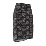 Wabanaki Double Curve Women's Pencil Skirt