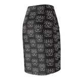 Wabanaki Double Curve Women's Pencil Skirt
