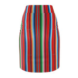 Serape / Jorongo Blanket Print Women's Pencil Skirt (AOP)