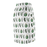 4 Medicines Women's Pencil Skirt Sage - Sweetgrass - Tobacco - Cedar
