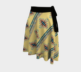 Buckskin Yellow Indigenous Wrap Skirt