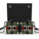 Eastern Woodlands Floral Roses and Fruit Beadwork Print Kenway Evening bag