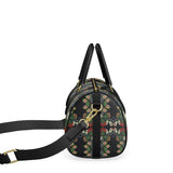 Eastern Woodlands Floral Roses and Fruit Beadwork Print Mini Denbigh Duffle bag