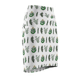 4 Medicines Women's Pencil Skirt Sage - Sweetgrass - Tobacco - Cedar