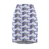 Buffalo Beadwork Print Women's Pencil Skirt