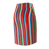 Serape / Jorongo Blanket Print Women's Pencil Skirt (AOP)