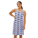 Buffalo Beadwork Print Women's Racerback Dress