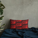 Three tipis in Red Basic Pillow