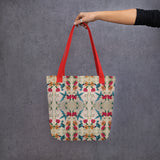 Porcupine Quillwork and Birch Bark Hummingbird Tote Bag
