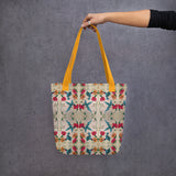 Porcupine Quillwork and Birch Bark Hummingbird Tote Bag