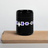 Hiawatha Belt Black Glossy Mug