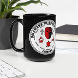 Delaware Lenape Tribe Seal - Black Glossy Mug