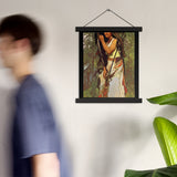 Escanaba-Flat-Rocks Indigenous Goddess Gang - Art Nouveau Poster with Hangers