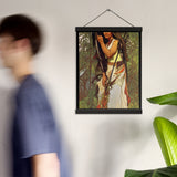 Escanaba-Flat-Rocks Indigenous Goddess Gang - Art Nouveau Poster with Hangers