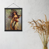 Cayuga - Starting Place - Indigenous Goddess Gang - Art Nouveau Poster with Hangers