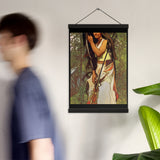 Escanaba-Flat-Rocks Indigenous Goddess Gang - Art Nouveau Poster with Hangers