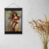 Cayuga - Starting Place - Indigenous Goddess Gang - Art Nouveau Poster with Hangers