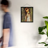 Escanaba-Flat-Rocks Indigenous Goddess Gang - Art Nouveau Poster with Hangers