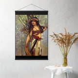 Cayuga - Starting Place - Indigenous Goddess Gang - Art Nouveau Poster with Hangers