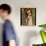 Escanaba-Flat-Rocks Indigenous Goddess Gang - Art Nouveau Poster with Hangers