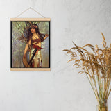 Cayuga - Starting Place - Indigenous Goddess Gang - Art Nouveau Poster with Hangers