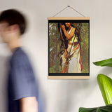 Escanaba-Flat-Rocks Indigenous Goddess Gang - Art Nouveau Poster with Hangers