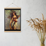 Cayuga - Starting Place - Indigenous Goddess Gang - Art Nouveau Poster with Hangers