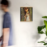 Escanaba-Flat-Rocks Indigenous Goddess Gang - Art Nouveau Poster with Hangers