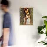 Escanaba-Flat-Rocks Indigenous Goddess Gang - Art Nouveau Poster with Hangers