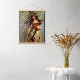 Cayuga - Starting Place - Indigenous Goddess Gang - Art Nouveau Poster with Hangers