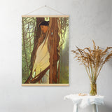 Giizhik - Indigenous Goddess Gang - Art Nouveau Poster with Hangers