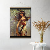 Cayuga - Starting Place - Indigenous Goddess Gang - Art Nouveau Poster with Hangers