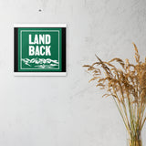 Land Back Poster with Hangers