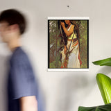 Escanaba-Flat-Rocks Indigenous Goddess Gang - Art Nouveau Poster with Hangers