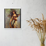 Cayuga - Starting Place - Indigenous Goddess Gang - Art Nouveau Poster with Hangers