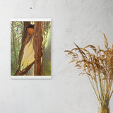 Giizhik - Indigenous Goddess Gang - Art Nouveau Poster with Hangers