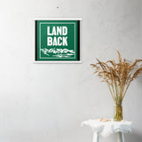 Land Back Poster with Hangers