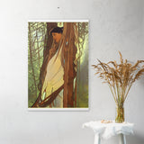 Giizhik - Indigenous Goddess Gang - Art Nouveau Poster with Hangers