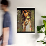 Escanaba-Flat-Rocks Indigenous Goddess Gang - Art Nouveau Poster with Hangers