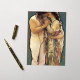 Aynnshn Sweethearts - Indigenous Art Nouveau - Greeting Card