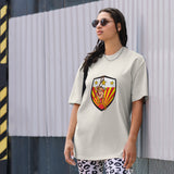 Indigenous Lacrosse Logo Oversized faded t-shirt