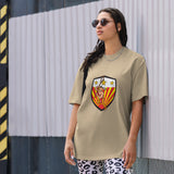 Indigenous Lacrosse Logo Oversized faded t-shirt