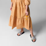 Eastern Woodland Floral Tan Women's Slides