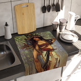 Indigenous Goddess Gang - Cayuga The Starting Place - Art Nouveau Tea & Kitchen Towel
