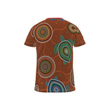 Beadwork Turtle Island - Earth Tones - Men's Premium Top